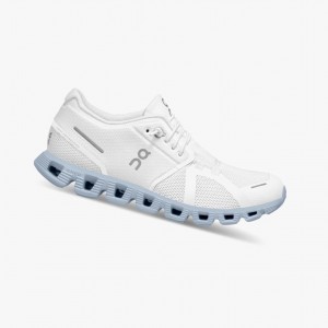 On Cloud 5 Running Shoes White/Chambray | MQI-634957