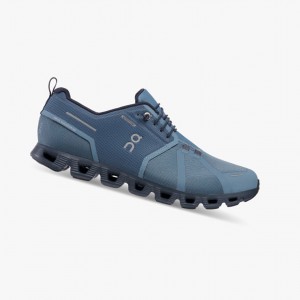 On Cloud 5 Waterproof Running Shoes Metal/Navy | NYM-341570