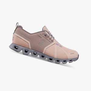 On Cloud 5 Waterproof Running Shoes Rose/Fossil | PKT-764092