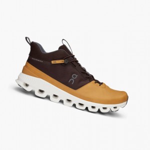 On Cloud Hi Road Running Shoes Brown | SIH-386452