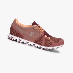 On Cloud Road Running Shoes Burgundy | QJX-652743