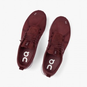 On Cloud Terry Road Running Shoes Burgundy | HFW-359842