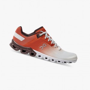 On Cloudflow Training Shoes Rust/White | SID-106734