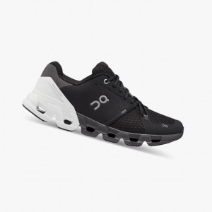 On Cloudflyer 4 Running Shoes Black/White | LAD-206154