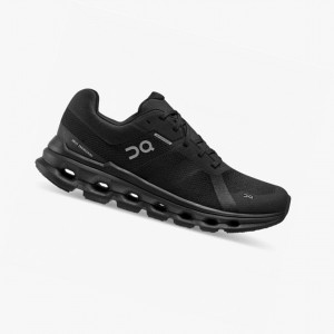 On Cloudrunner Waterproof Running Shoes Black | IPG-097386