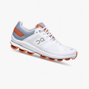 On Cloudsurfer 6 Road Running Shoes White/Flame | AMD-271504