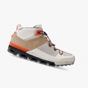 On Cloudtrax Hiking Boots Chai/Ivory | EDR-791804