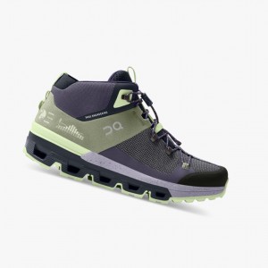 On Cloudtrax Hiking Boots Reseda/Lavender | EFH-407961