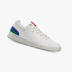 On THE ROGER Centre Court Sneakers White/Emerald | ISM-716528