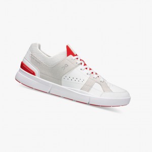 On THE ROGER Clubhouse Sneakers White/Red | ELZ-926175