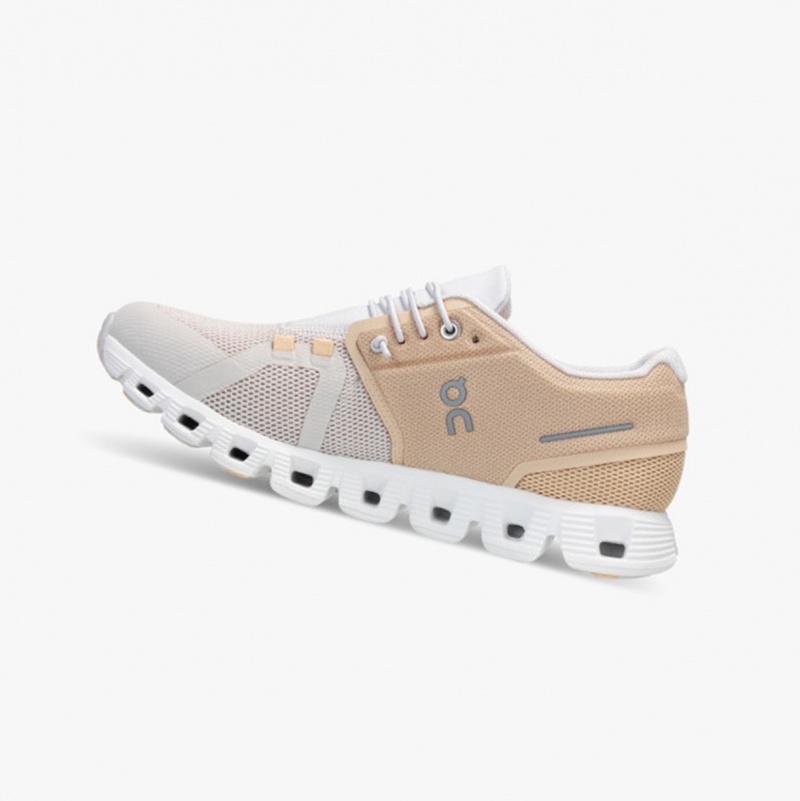 On Cloud 5 Fuse Running Shoes Savannah/Pearl | NYK-743289