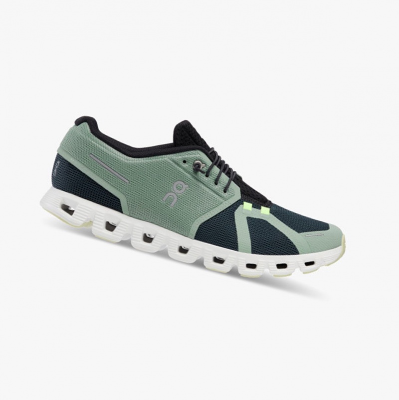 On Cloud 5 Push Running Shoes Moss/Stone | DJL-689723