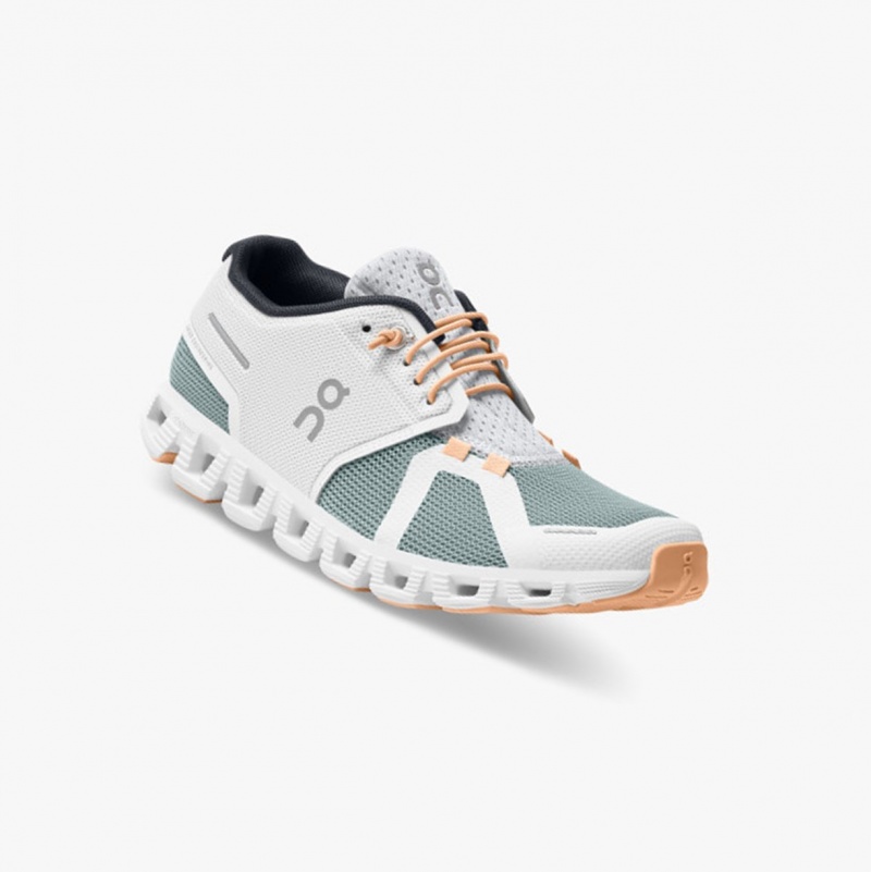 On Cloud 5 Push Running Shoes White/Cobble | GDY-469382