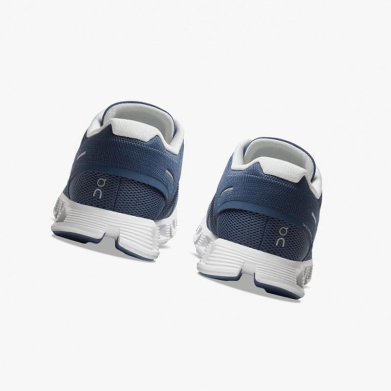 On Cloud 5 Running Shoes Denim/White | XDY-726450