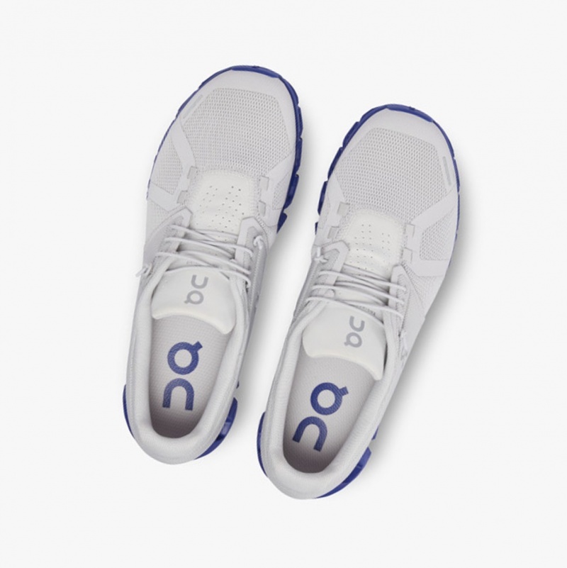 On Cloud 5 Running Shoes Frost/Indigo | KGZ-467359