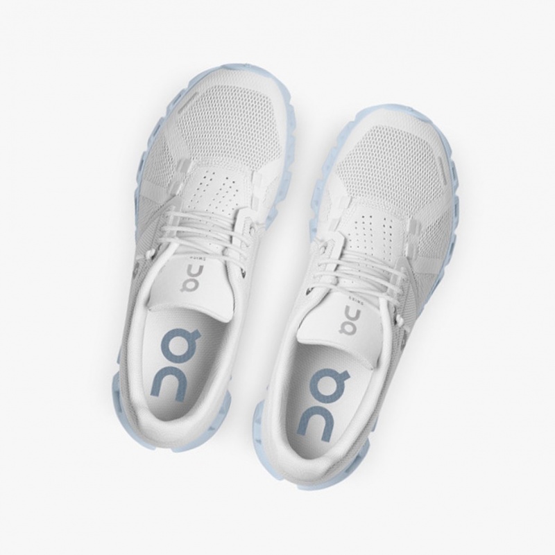 On Cloud 5 Running Shoes White/Chambray | MQI-634957