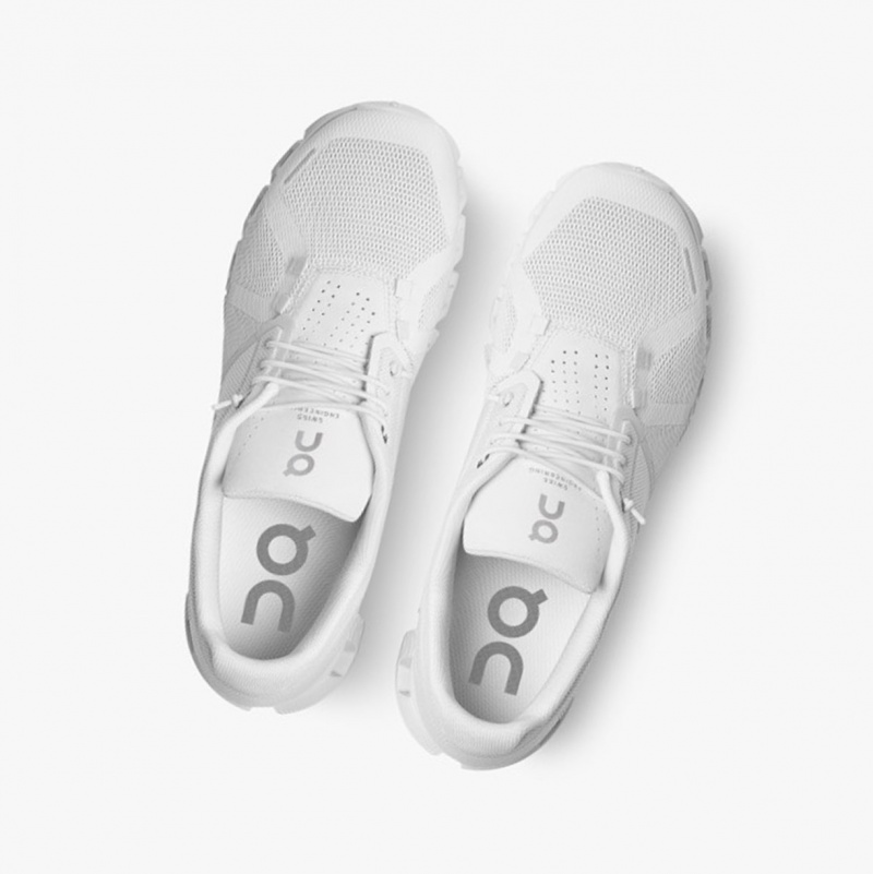 On Cloud 5 Running Shoes White | YIQ-285931