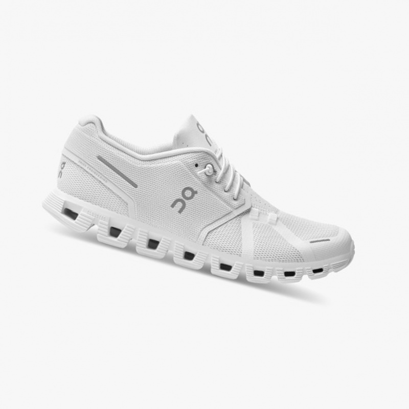 On Cloud 5 Running Shoes White | YIQ-285931