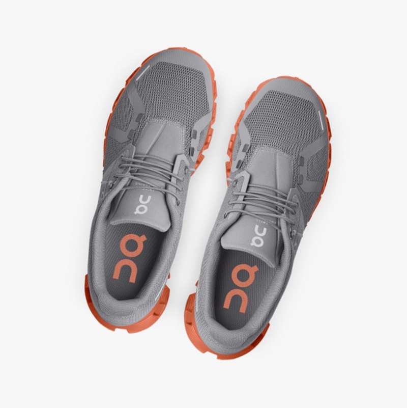 On Cloud 5 Running Shoes Zinc/Canyon | QTD-432985