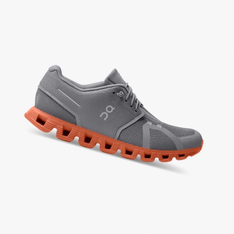 On Cloud 5 Running Shoes Zinc/Canyon | QTD-432985