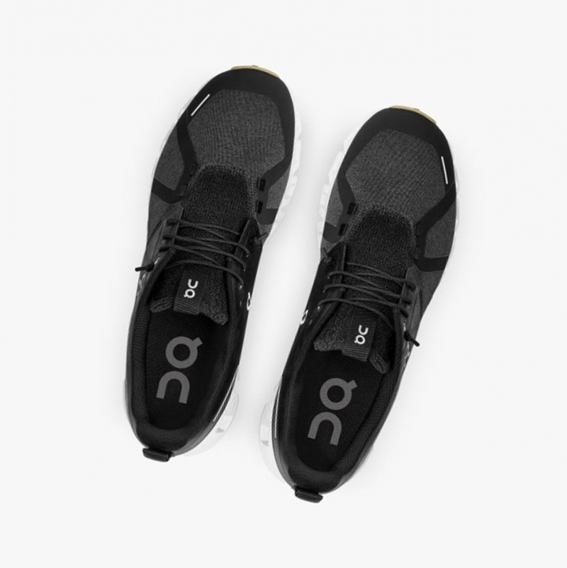 On Cloud 5 Terry Running Shoes Black/Almond | QLY-238196