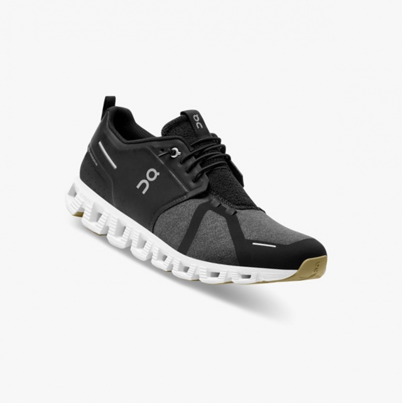 On Cloud 5 Terry Running Shoes Black/Almond | QLY-238196