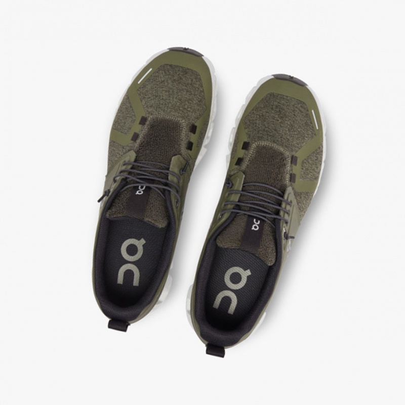 On Cloud 5 Terry Running Shoes Olive/Thorn | HXK-695210