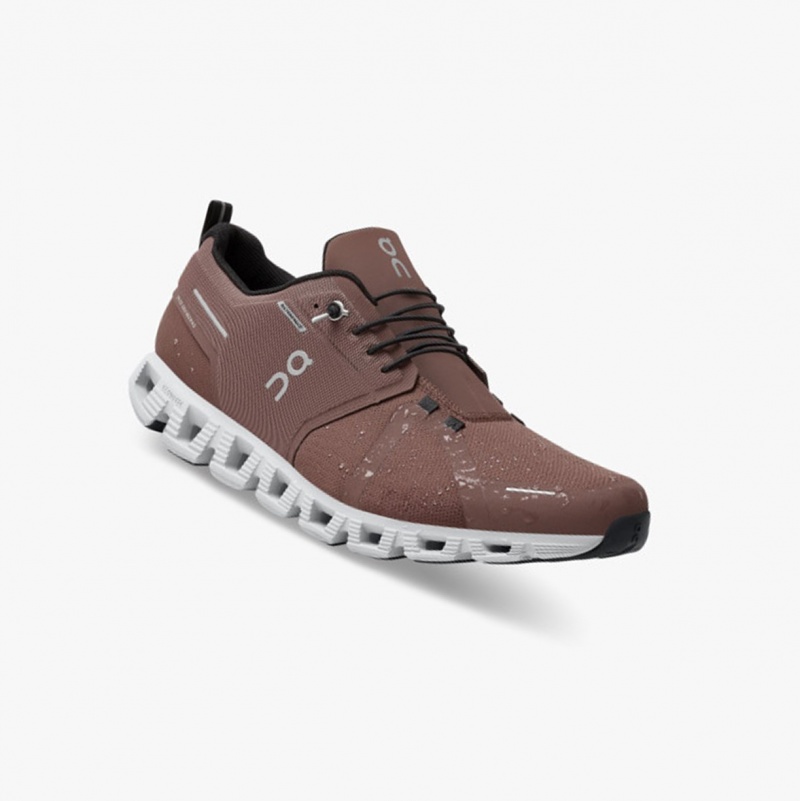 On Cloud 5 Waterproof Running Shoes Cocoa/Frost | FCE-319067