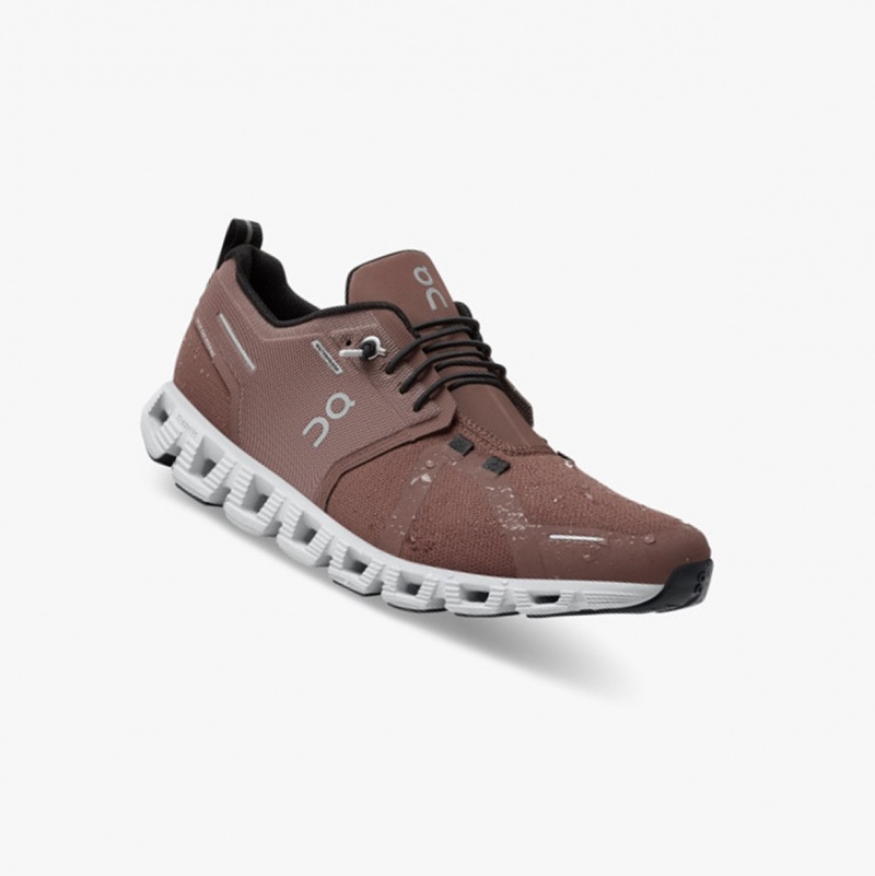 On Cloud 5 Waterproof Running Shoes Cocoa/Frost | QPZ-896021