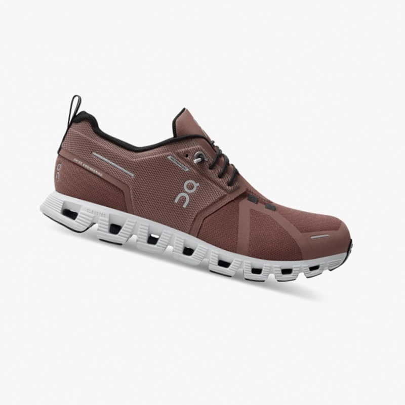 On Cloud 5 Waterproof Running Shoes Cocoa/Frost | QPZ-896021