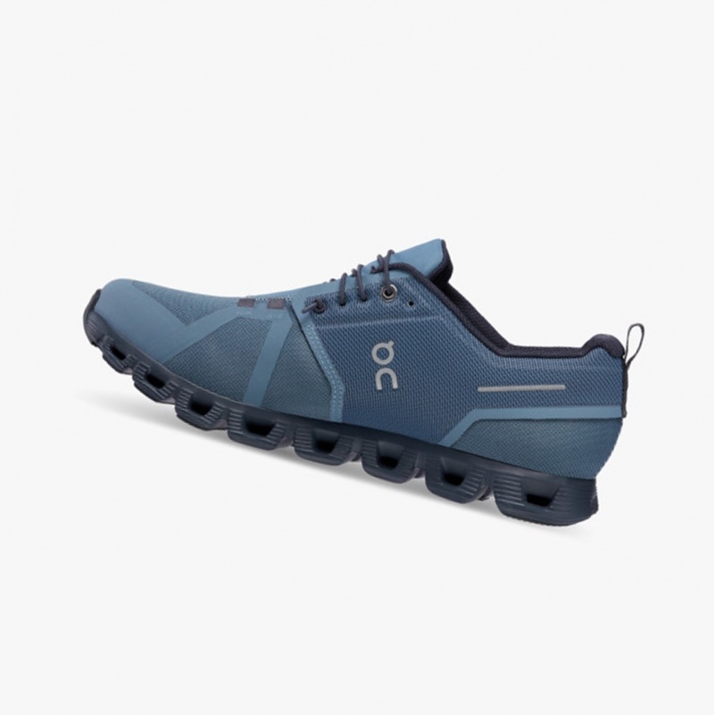 On Cloud 5 Waterproof Running Shoes Metal/Navy | NYM-341570