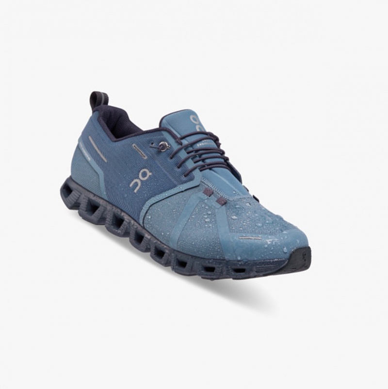 On Cloud 5 Waterproof Running Shoes Metal/Navy | NYM-341570