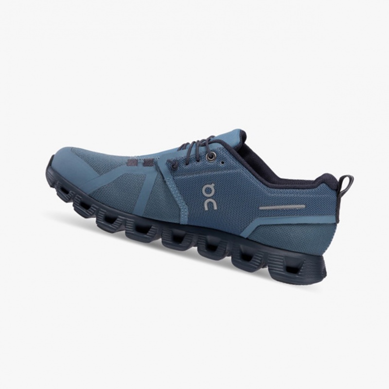 On Cloud 5 Waterproof Running Shoes Metal/Navy | EJX-142809