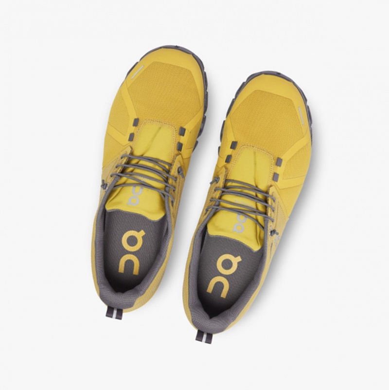 On Cloud 5 Waterproof Running Shoes Mustard/Rock | VYZ-109735