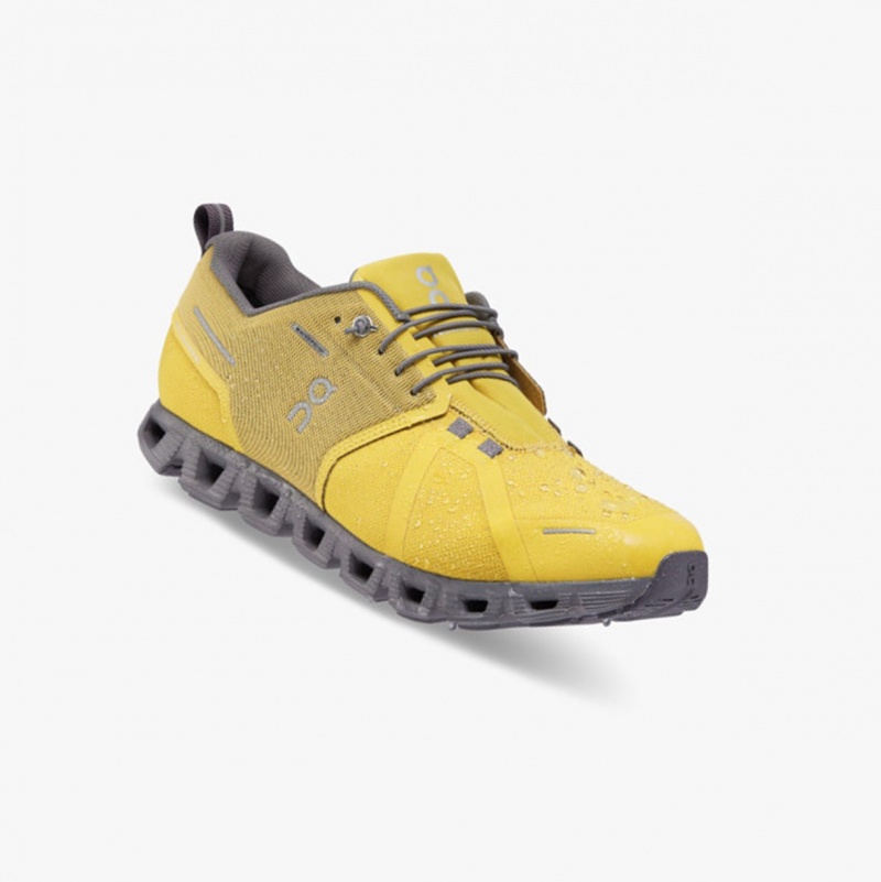 On Cloud 5 Waterproof Running Shoes Mustard/Rock | VYZ-109735