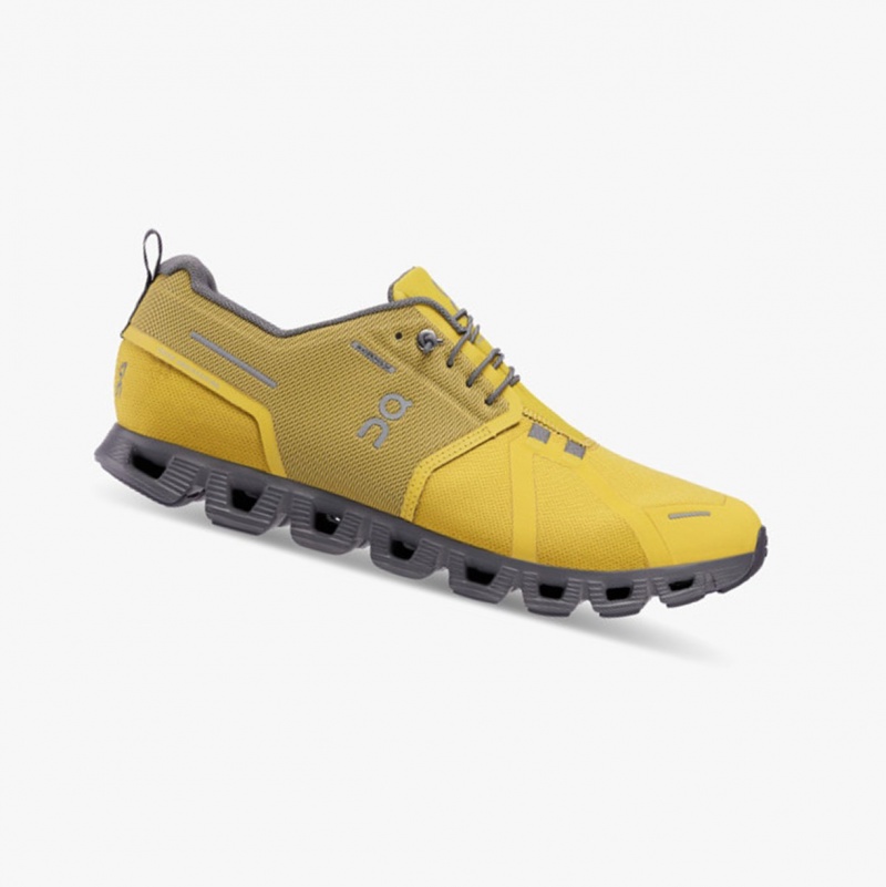 On Cloud 5 Waterproof Running Shoes Mustard/Rock | VYZ-109735