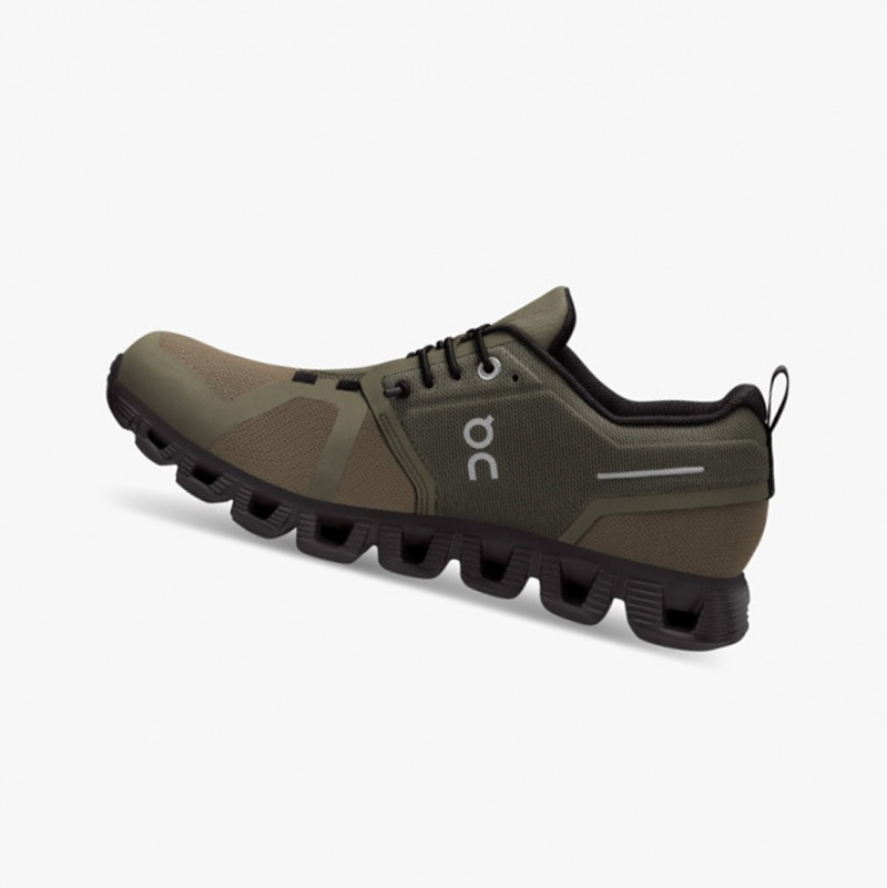 On Cloud 5 Waterproof Running Shoes Olive/Black | FGD-237950