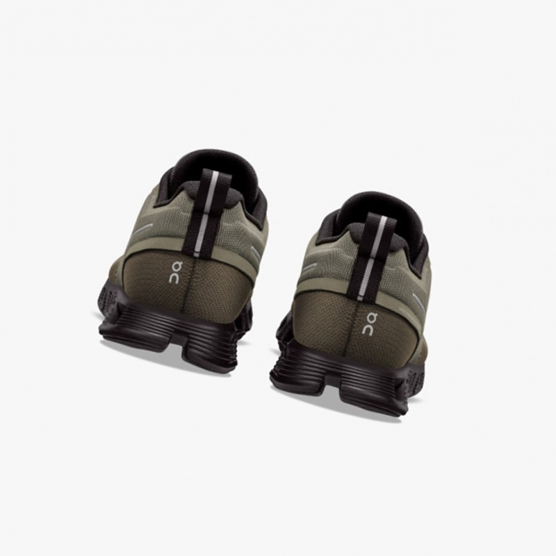 On Cloud 5 Waterproof Running Shoes Olive/Black | FGD-237950