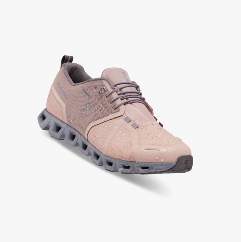 On Cloud 5 Waterproof Running Shoes Rose/Fossil | PKT-764092