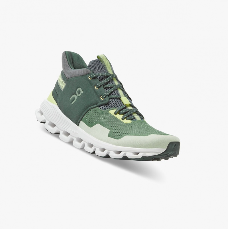 On Cloud Hi Edge Road Running Shoes Green | RPK-105348