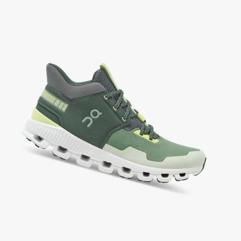 On Cloud Hi Edge Road Running Shoes Green | RPK-105348