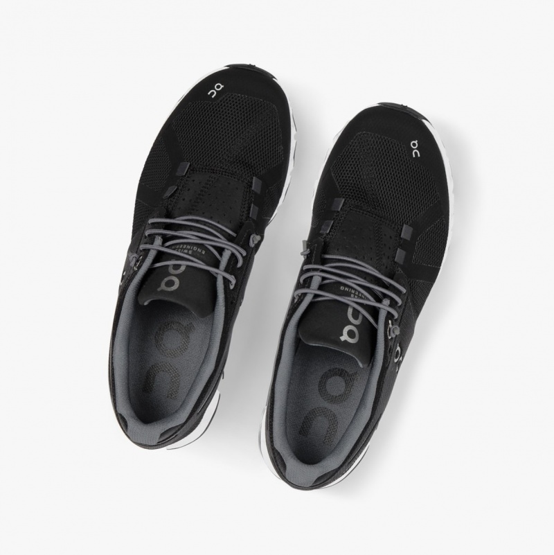 On Cloud Road Running Shoes Black | LXZ-792486