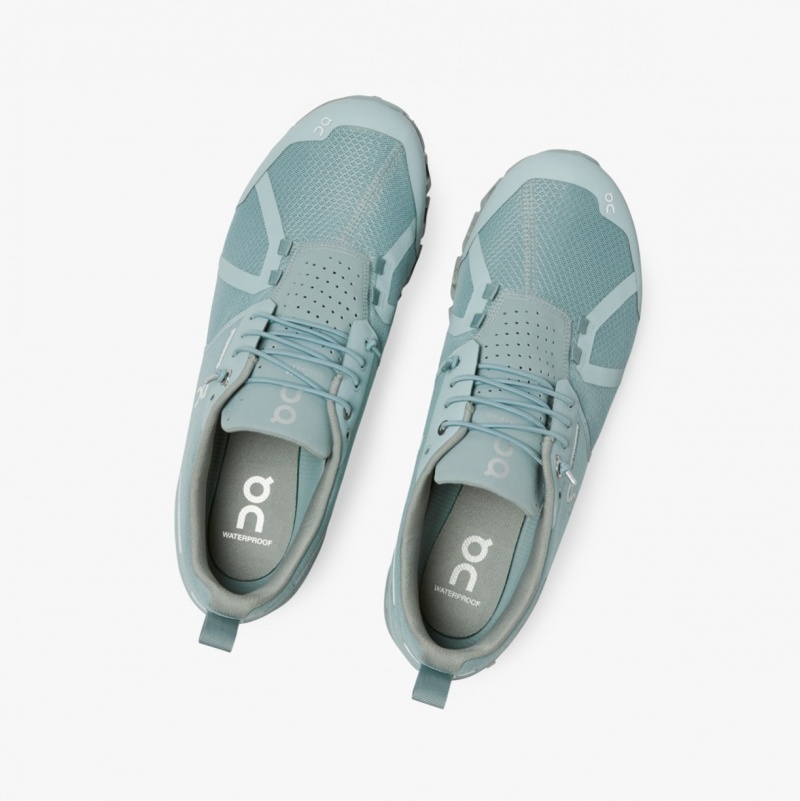 On Cloud Waterproof Road Running Shoes Blue | CEH-318754