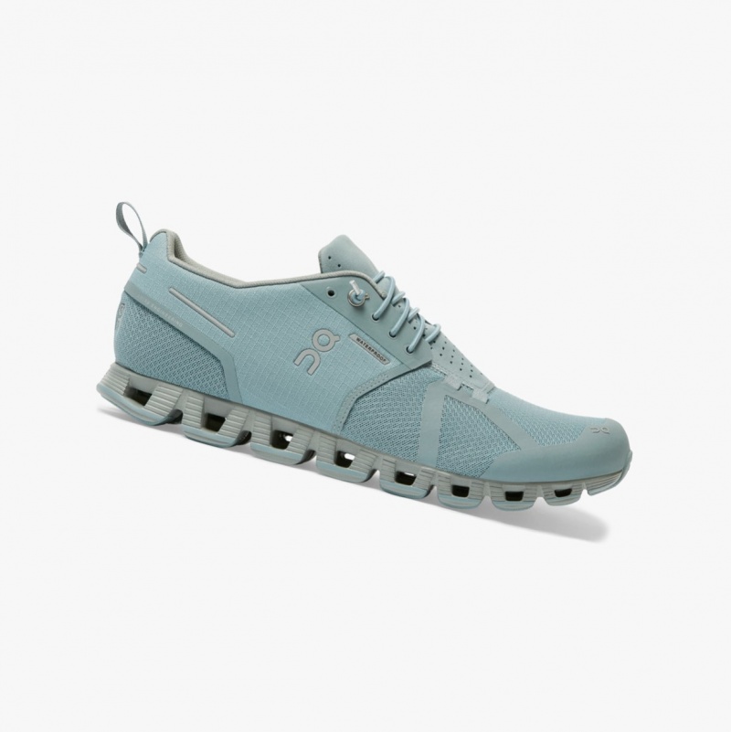 On Cloud Waterproof Road Running Shoes Blue | CEH-318754