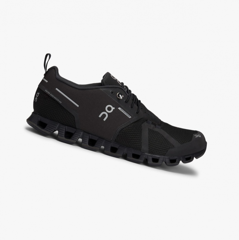 On Cloud Waterproof Road Running Shoes Black | ATF-156903