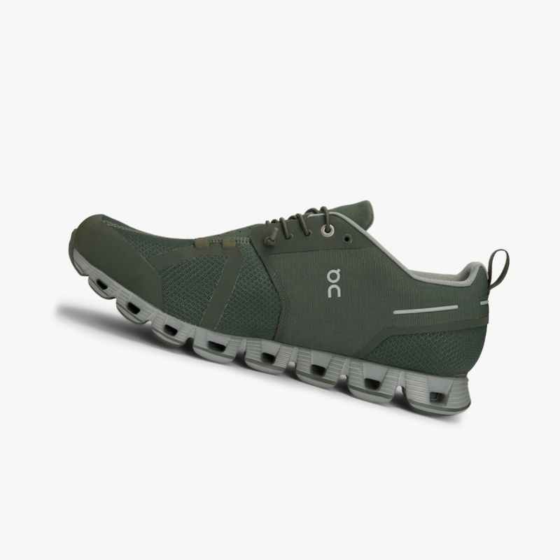 On Cloud Waterproof Road Running Shoes Green | PHS-734901