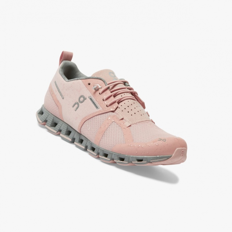 On Cloud Waterproof Road Running Shoes Rose | DGT-630952