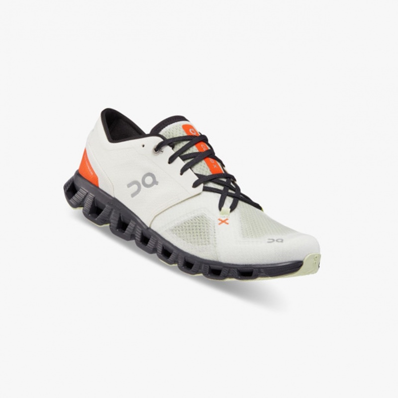 On Cloud X 3 Training Shoes Ivory/Flame | NEA-216938