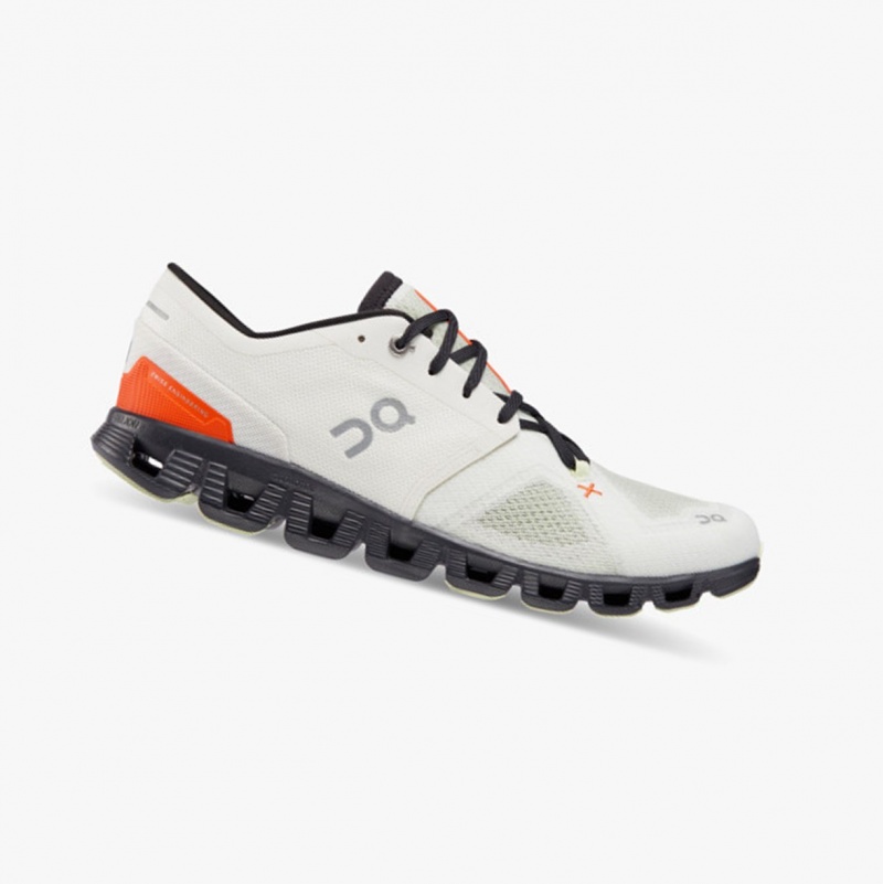 On Cloud X 3 Training Shoes Ivory/Flame | NEA-216938