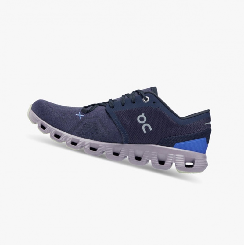 On Cloud X 3 Training Shoes Midnight/Heron | FMK-523401